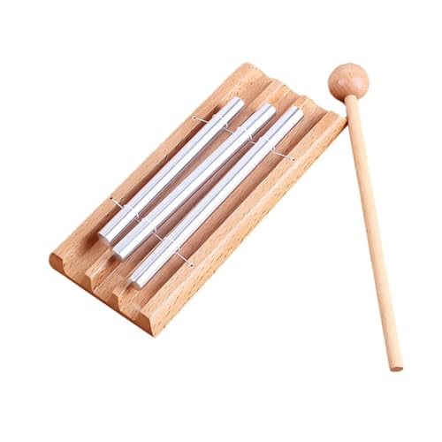 DIKACA 3 Ton Windspiel Meditation Chime Tischspielzeug Percussion Instrument Für Yoga Und Entspannung Ideal Für Und Erwachsene Musikinstrument Für Klangtherapie von DIKACA