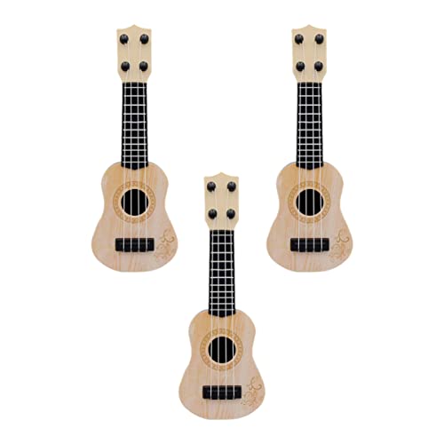 DIKACA 3er Set Gitarre Musikinstrument Für Kleinkinder Frühe Musikalische Buntes Design Ideal Für Kleine Musiker Ab 3 Jahren von DIKACA