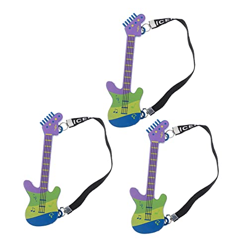 DIKACA 3st Mini-Gitarre Miniaturgitarre Für Mini-hausverzierung Miniatur-bassgitarre Winzige Gitarre Musikinstrumentenmodell Partystrumpf Stuffer Miniatur-puppengitarre Plastik Blue von DIKACA