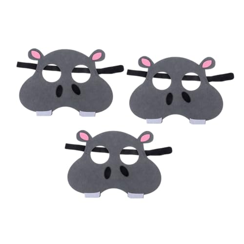 DIKACA 3st Tierische Maske Hundemaske Led-maske Halloween Tiergesichtsmaske Schlafmaske Für Frauen Fuchs Tiermasken Aus Filz Tiermasken Für Erwachsene Boywithuke-maske Menschlich Vlies von DIKACA