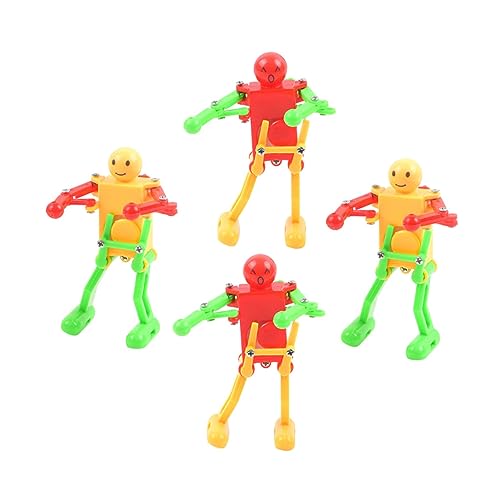 DIKACA 4 Stück Aufziehsoldat Lernspielzeug für Kinder Nussknacker für Kinder Nussknacker Soldatenfiguren kinderspielzeug Kinder deko Plastikpuppenornament Soldatenpuppenschmuck Abs von DIKACA