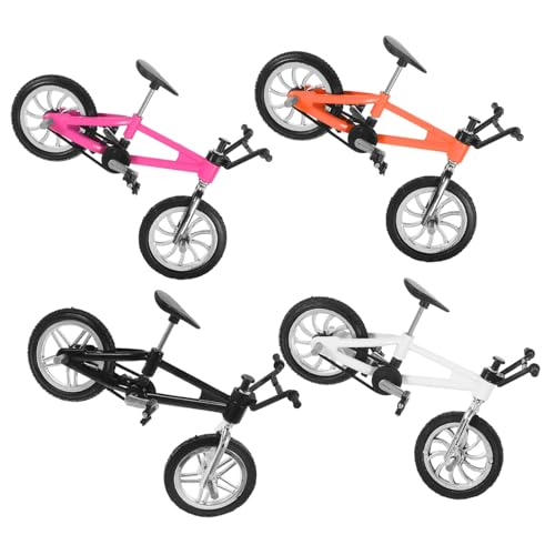 DIKACA 4 Stück Fahrradmodell Mountainbike Spielzeug Rennspielzeug Simulation Mini Fahrradmodelle Finger Mountainbike von DIKACA