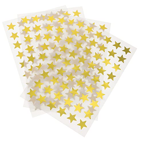 DIKACA 40 Blatt Star-belohnungsaufkleber Sternaufkleber Aus Folie Belohnungsaufkleber Für Schüler Dekorative Sternaufkleber Belohnungsaufkleber Für Sterne-Aufkleber Papier Golden von DIKACA