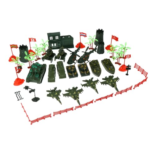 DIKACA 41st Spielzeugmodell Für Maschine -Girlande Ammer Kindermodell Militärisches Netz Modell Sandkasten Für Den Strand Abs Anhänger Liner Green Plastik von DIKACA