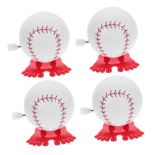 DIKACA 4Pcs Sportspielzeug Sportball Geformtes Uhrwerk Plastik Kee Resistenter Uhrwerk Ball Uhrwerk von DIKACA