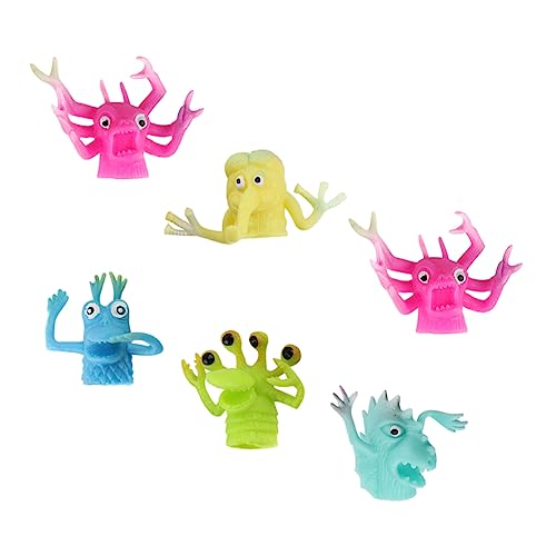 DIKACA 6er Set Lustige Fingerpuppen Aus Handpuppen Für Ideal Für Kleinkinder Und Als Zur Der Kreativität Zufällige Designs von DIKACA