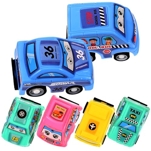 DIKACA 6er Set Mini Ingenieurfahrzeuge Rückziehspielzeug Für Inertiale Auto Spielzeuge Lustige Auto Modelle Für Frühkindliche Bildung Geschenkidee Für Jungen Und ädchen von DIKACA