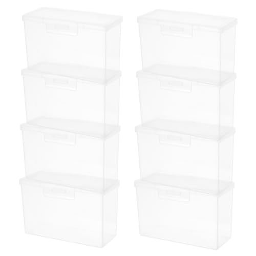 DIKACA 8er Set Karten Für Spielkarten Transparente Plastik Organizer Für Pokerkarten Sammelkarten Und Visitenkarten von DIKACA