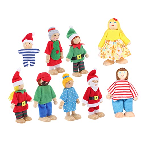 DIKACA 9 Teiliges Handpuppen Set Weihnachtsfamilien Puppen Für Ideal Für Rollenspiele Und Kreative Aktivitäten Handpuppen Für Kleinkinder Und Vorschulkinder von DIKACA