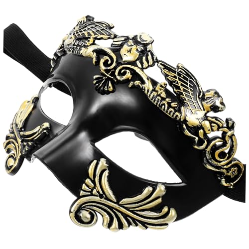 DIKACA Ägyptische Halbgesichtsmaske Für Halloween Krieger Design Cosplay Requisite Für änner Und Frauen Ideale Maskerade Und Party Ausrüstung von DIKACA