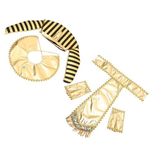 DIKACA Cosplay Kostüme Für Halloween Ägyptischer Set Kopfbedeckung Gürtel Ärmel Kragen Ägyptische Requisite DIKACA Cosplay Kostüme Für Halloween Ägyptischer Set Kopfbedeckung Gürtel Ärmel Kragen Ägyptische Requisite von DIKACA