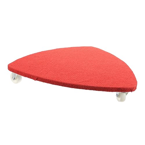 DIKACA -Balance-Board balanceboards balancierbrett Balance Schaukelbrett Balanceboard Balance Ball Plattenausgleichsplatte Übungsbänder Holz rot von DIKACA