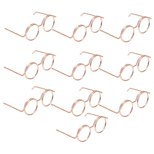 DIKACA Basteln Sie Eine Sonnenbrille zum Dekorieren Puppe Brille Puppenbrille Miniatur Sonnenbrille Puppenhaushandwerk Minibrille Gläser zum Basteln Puppengläser zur Dekoration für Puppen von DIKACA