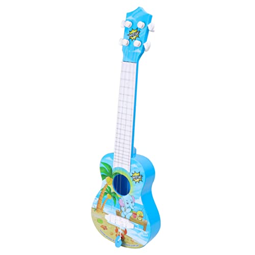 DIKACA Blaues Kinderspielzeug Rayan Spielzeug Für Kinder Kindergitarre Kinder Ukulele von DIKACA