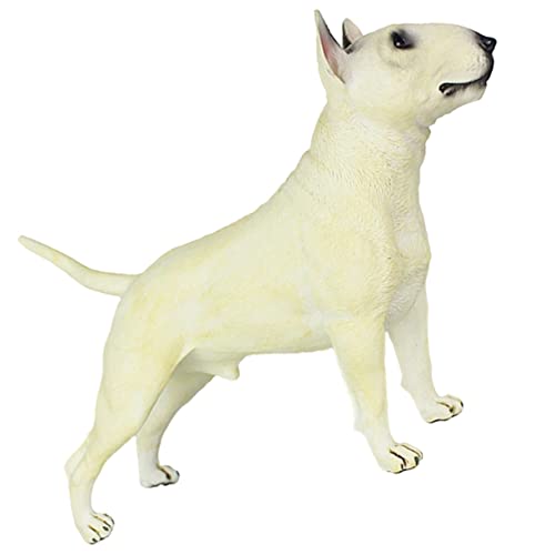 DIKACA Bull Terrier Modell Stehender Hund Figur Realistische Simulation Bull Terrier Hund Modell Dekoratives Für Haustierliebhaber Und Fotografie Requisiten von DIKACA