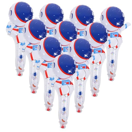 DIKACA Cartoon Astronauten Aufblasbare Ballons Partyzubehör Astronautenballon Aufblasbarer Astronauten Cartoon Ballon Folienballon Ornament Spielzeug Aluminiumfolienballon für Universum von DIKACA