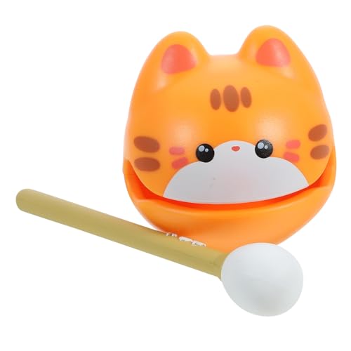 DIKACA Cartoon Katze Holz Fisch Spielzeug Büro Percussion Musik Spielzeug Klopfen Holz Fisch von DIKACA