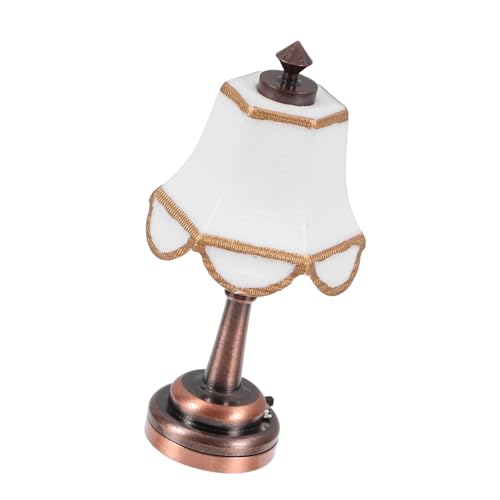 DIKACA Europäische Tischlampe Puppenhaus Tischlampe Licht Für Mini Verzierung Dekorative Miniatur Tischlampe Mini LED Lampe Mini Verzierungslampe Miniaturlampe Mini von DIKACA