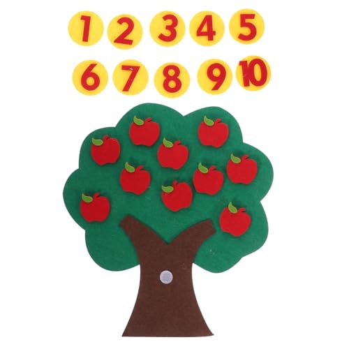 DIKACA Filz Baum Lernspielzeug für Vorschulkinder Pädagogisches Zahlen-Matching aus Hochwertigem Vliesstoff Robustes DIY Mathe-Brett mit Leuchtendem Design Vorschulspielzeug für DIKACA Filz Baum Lernspielzeug für Vorschulkinder Pädagogisches Zahlen-Matching aus Hochwertigem Vliesstoff Robustes DIY Mathe-Brett mit Leuchtendem Design Vorschulspielzeug für von DIKACA