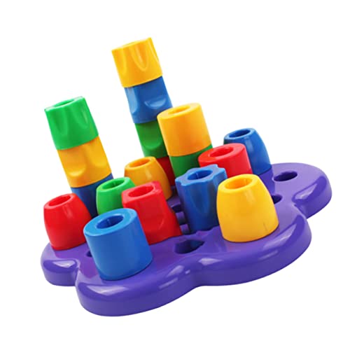 DIKACA Geometrische Formen Stapelspielzeug Interaktives Lernspielzeug Zur Geometrieerkennung Für Babys Buntes Stacking Game Für Frühe Lernförderung Geschenkidee Für Kleinkinder von DIKACA