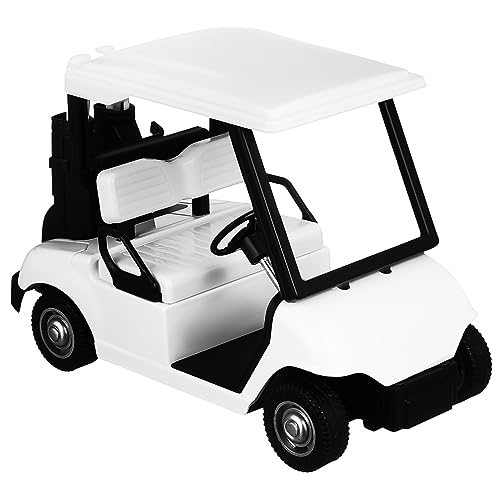 DIKACA Golfwagenmodell Schmuckstücke Golfspielzeug Zubehör Bus-Spielzeug Netz Golfwagen Spielzeug Golfwagen Dekoration babyspielzeug Golfball Golf-Pull-Car Golfwagen für Kinder Legierung von DIKACA