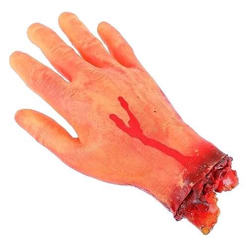 DIKACA Halloween Blutige Hand Requisiten Lustige Halloween Party Deko Für Scherze Trick Tools Und Party Supplies Für Und Erwachsene von DIKACA