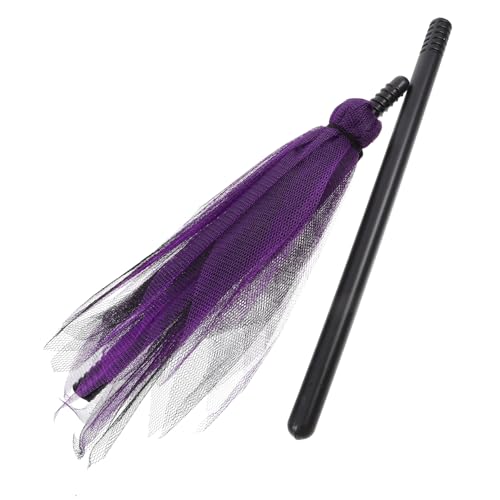 DIKACA Halloween Broomstick Plastikbesen Halloween Dekoration Halloween Hexenbesen Stützehexenbesenstiel Halloween Decorative Besen Cosplay Besen Zauberer Fliegender Stock Cosplay Kostüm von DIKACA