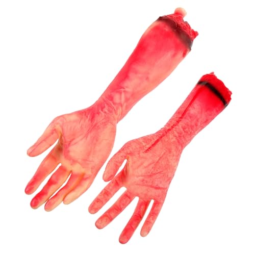 DIKACA Halloween Deko Abgetrennte Hand Grusel Requisiten Realistische Körperteil Dekoration Für Halloween Party Ideal Für Kostümpartys Und Foto Requisiten Zufällige Handauswahl von DIKACA