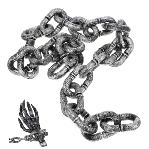 DIKACA Halloween Deko Realistische Kunststoffkette Leichte Rostfreie Party Requisite für Halloween Party und Kostüm Zubehör DIKACA Halloween Deko Realistische Kunststoffkette Leichte Rostfreie Party Requisite für Halloween Party und Kostüm Zubehör von DIKACA