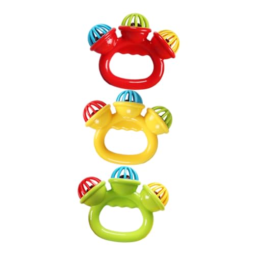 DIKACA Handglocken Für Kleinkinder Mini Instrumente Mit Jingle Bells Ideal Für Babys Und Kleinkinder Bunte Tambourine Spielzeuge Für Musik Und Spaß von DIKACA