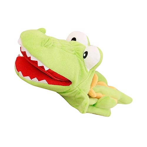 DIKACA Alligator-handpuppe Für Jungen Und Mädchen Handpuppen Stofftier Puppenspielzeug Zum Geschichtenerzählen Und Fantasievollen Spielen von DIKACA