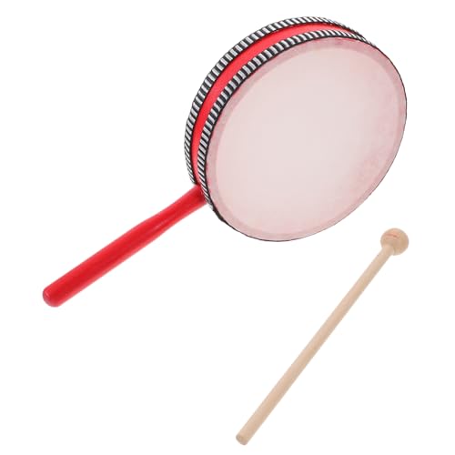 DIKACA Handtrommel Set Für Holzrahmen Trommel Mit Schlägel Percussion Instrument Für Kleinkinder Und Anfänger Ideal Für Musikspiele Und Aufführungen von DIKACA