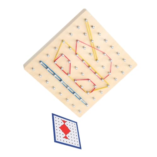 DIKACA Hölzerne Kreative Geoboard-Kinder-pegboard-Spielzeug-geometrisches Form-lernwerkzeug von DIKACA