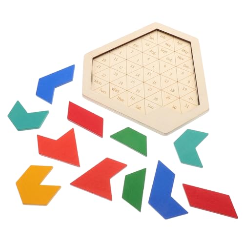 DIKACA Holzpuzzle Für Sechseckige Formenspiel Blöcke Gehirnspielzeug Zur Der Kreativität Und Logik Montessori Lernspielzeug Für Kleinkinder Sensorisches Für Frühe von DIKACA