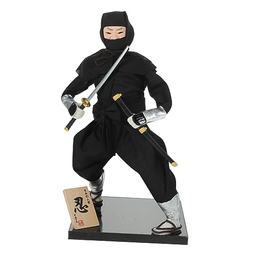 DIKACA Ninja-Puppe Ornament Japanische Schreibtischdekoration Japanisches Schreibtisch-Ornament Einzigartige Kunst von DIKACA