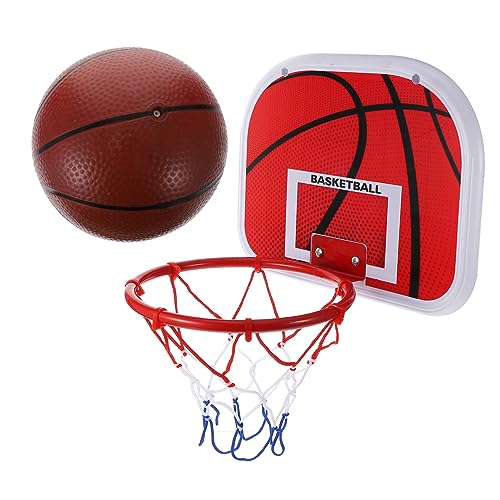 DIKACA Kinder Basketballkorb Zum Aufhängen Ohne Bohren Rot Eisen Basketballbrett Für Indoor Und Outdoor Ideales Kinderspielzeug Für Aktive Kinder Einfach Zu Montieren Und Robust von DIKACA