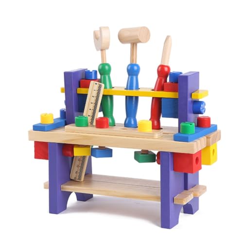 DIKACA Kinderspielzeug aus Holz + tiegerkostuem Modellwerkzeug spielgeschirr holzspielsachen Educational Toys Pädagogisches interessantes Holzspielzeug Hölzern von DIKACA