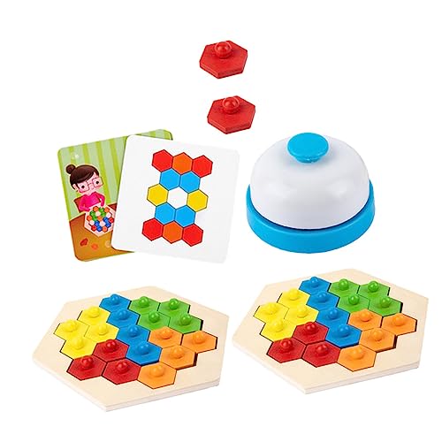 DIKACA Große Puzzles Für Jungen Und Mädchen Einzigartiges Waben-puzzlespielzeug Interaktives Holzspielzeug Für Frühes Lernen von DIKACA