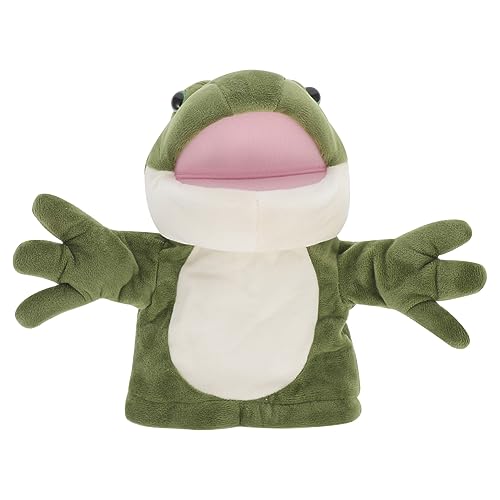 DIKACA Kuschelige Frosch Handpuppe Aus üsch Interaktives Eltern Kind Für Geschichtenerzählen Und Rollenspiele Perfekt Für Und Kleinkinder von DIKACA