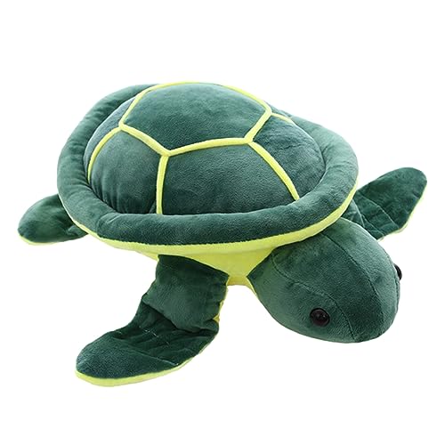 DIKACA Kuscheltier Schildkröte üsch Spielzeug Gefüllte Meeresschildkröte Aus Baumwolle Grün Weiches Stofftier Für Kinder Und Erwachsene Ideales Zum Kuscheln Und von DIKACA