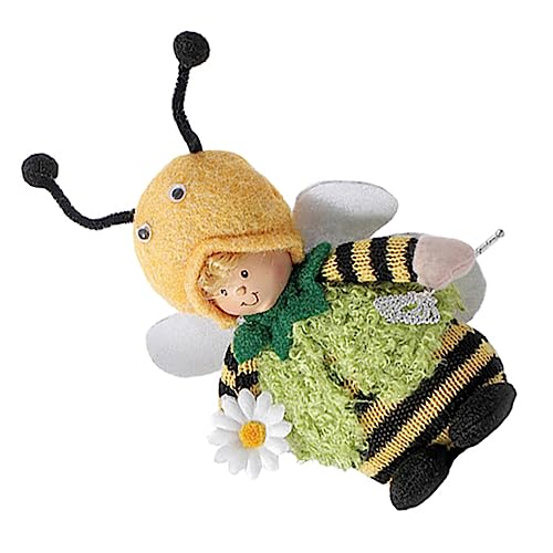 DIKACA Lustige Bienenpuppe Dekorative Strickpuppe Kuscheltier Und Für üße Biene Als Fenster Und Wohnungsdekoration Ideal Als Für Feste Und Anlässe von DIKACA