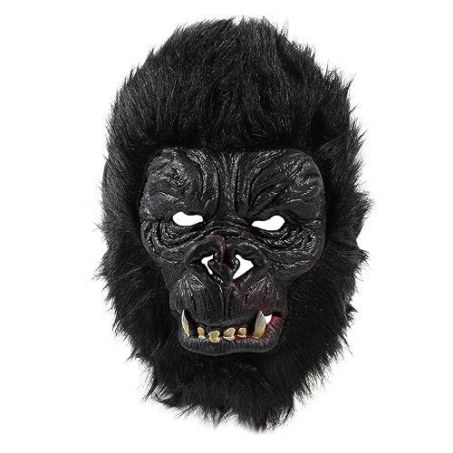 DIKACA Lustige Maske Dekorative Halloween Maske Party Cosplay Masken Tierkostüm Schimpansen Karneval Halloween Partymaske Cosplay Maske Masken Karnevalstiermaske Gorilla Kopfmaske von DIKACA