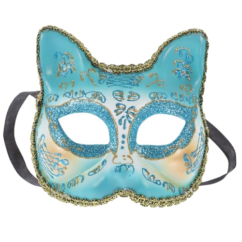 DIKACA Maske Halloween Dekor Cosplay Dekorativer Katzenkopf Halloween Katze Cosplay Katze Maskerade Partyzubehör Partyzubehör Halloween Kostümzubehör Partyzubehör Kunststoff von DIKACA