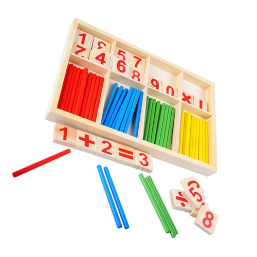 DIKACA Mathematik Lernspielzeug 1 Set Von Rechenstäben Für Zur Der Kognitiven Fähigkeiten Multifunktionales Lernboard Für Spielerisches Lernen Und Entwicklung von DIKACA