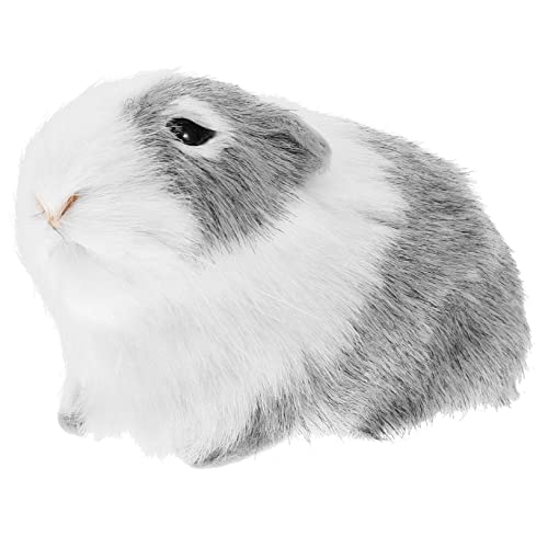 DIKACA Meerschweinchen Plüschhamster Kunstfell Hamster Realistisches Hamstermodell Schmücken Bildungshamstertiermodell Statuen Modell Figur Stofftier Plüsch Kinder Plüschhamstertier von DIKACA