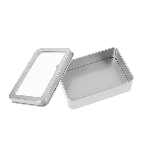 DIKACA Metallgehäuse Storage Boxes aufbwahrungs-Box schmuck Box aufbewahrungskorb metallkiste zuverlässiger Würfelhalter Würfel liefert Würfelbehälter aus Metall Würfel-Boxen Eisen Silver von DIKACA