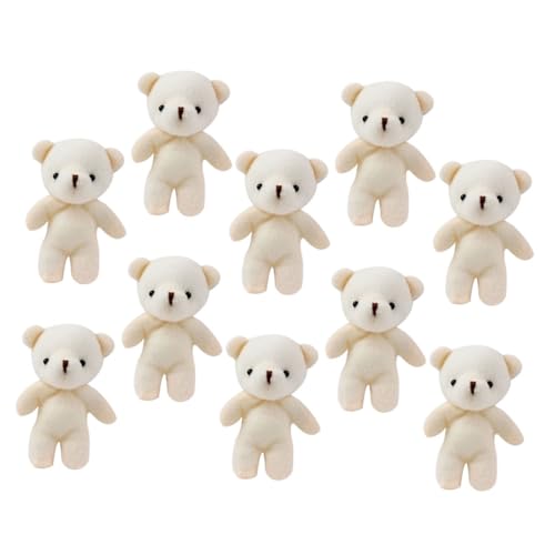 DIKACA Teddybär Kleine Mini Bären Üschtiere Weiche Kleine Bären Puppen Als Schlüsselanhänger Und Anhänger Ideales Für Und Sammler Bär Kuscheltier von DIKACA