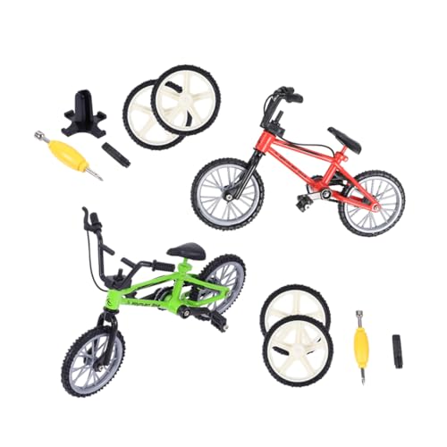 DIKACA 2 Sets Mini Finger Bike Tischspiel Für Und Erwachsene Fingerbewegungsspielzeug Ideales Fidget Spiel Für Sensorische Stimulation + von DIKACA