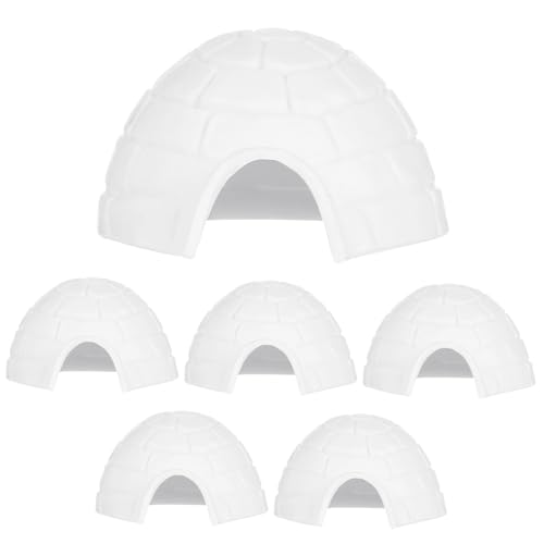 DIKACA Miniatur Iglu Figuren Set Realistische Iglu Modelle Für Polartier Mit Eisbären Perfekt Für Kreative Spielideen Und Lernspielzeuge von DIKACA