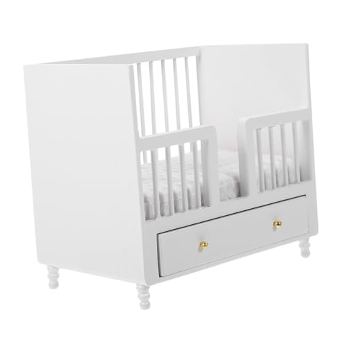 DIKACA 12 Puppenmöbel Doll Crib Für Kinderzimmer Ideales Zubehör Für Puppenhaus Und Miniatur Szenen von DIKACA